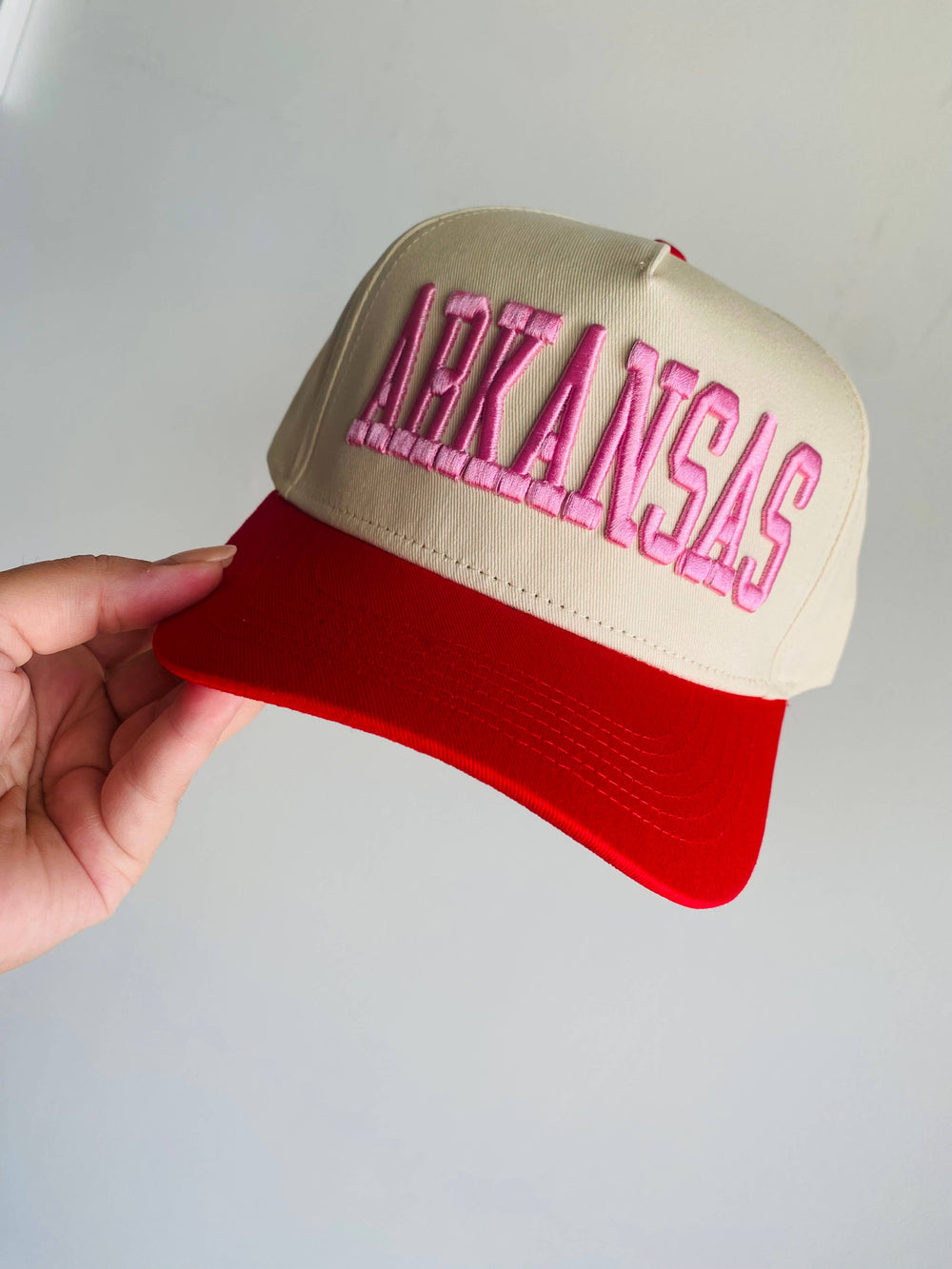 Social Statement - Arkansas Shade Of Pink Vintage Trucker Hat – Simply 