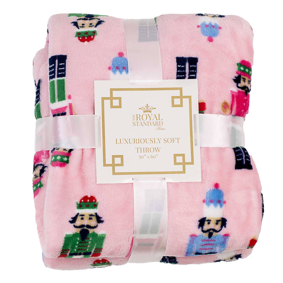 SALE-Nutcracker March Throw-Pink/Multi