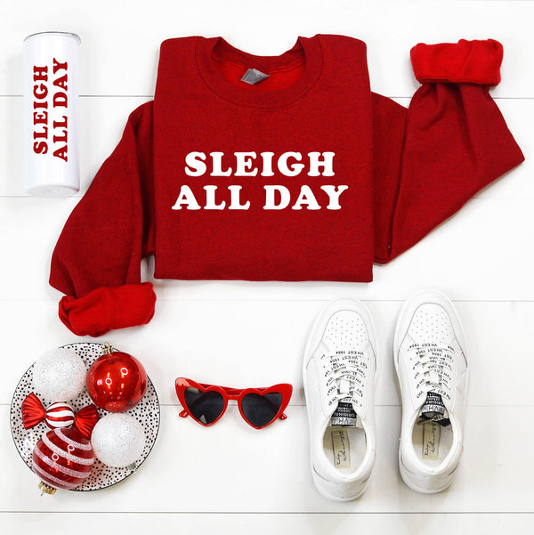 SALE-Sleigh All Day Crewneck Sweatshirt