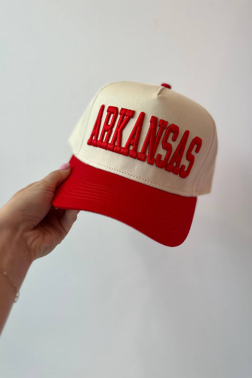 Arkansas 3D Embroidered Hat