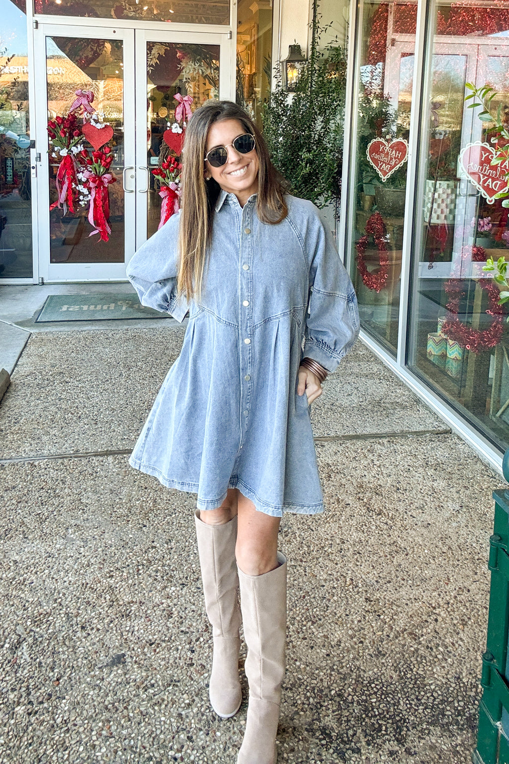 Country Cutie Denim Dress-Blue – Simply Dixie Boutique