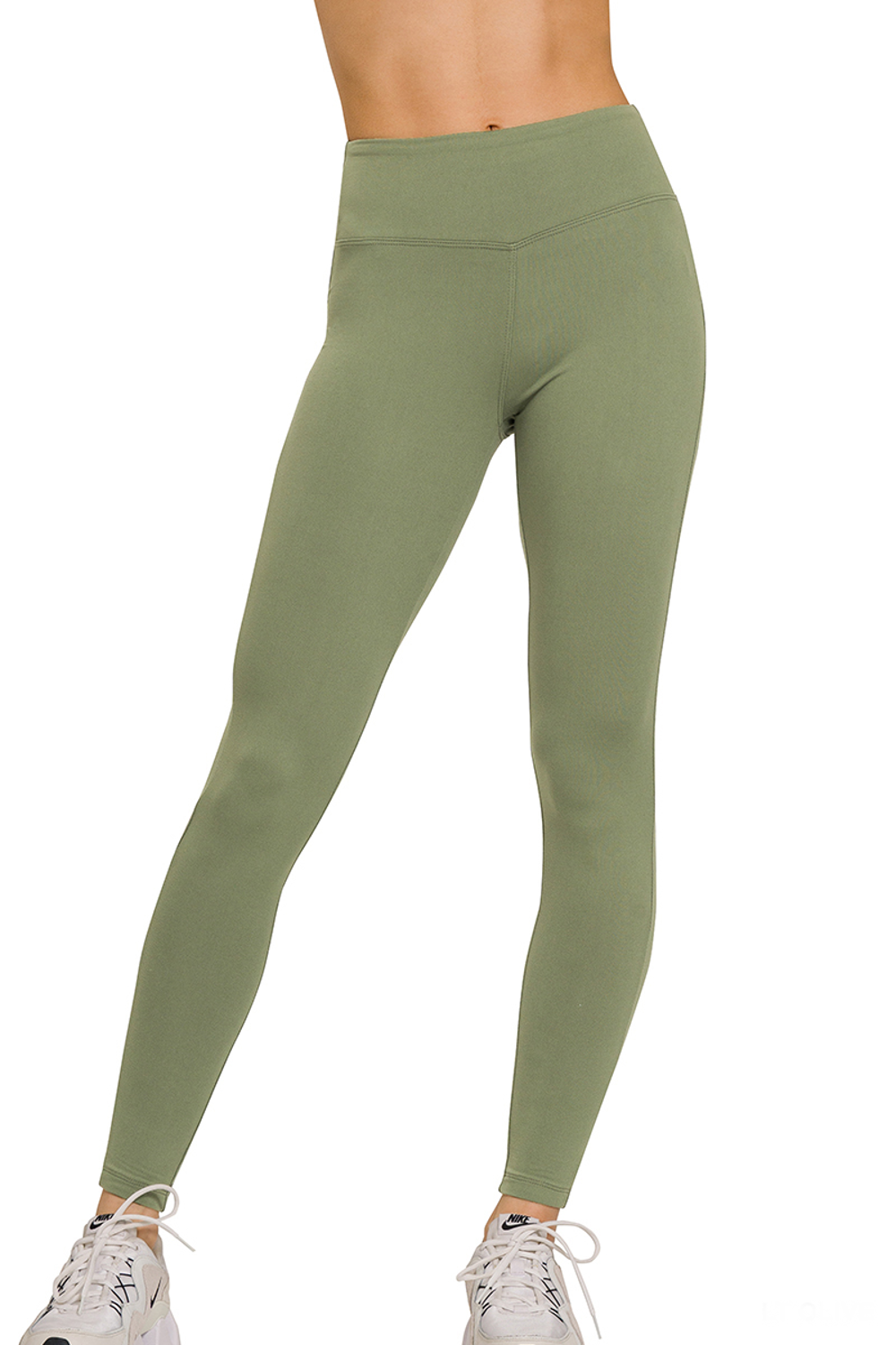 Zenana-Microfiber Soft Waistband Full Length Leggings