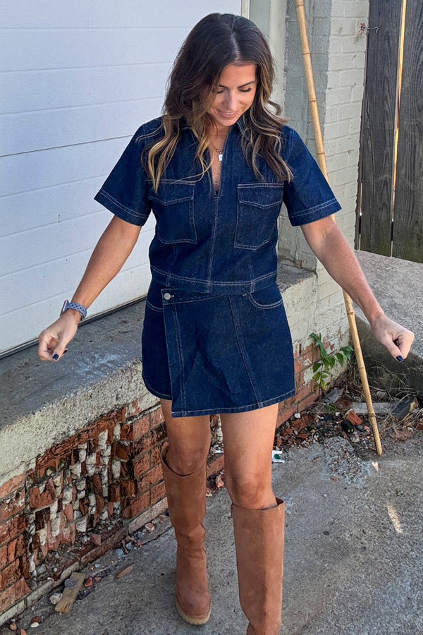 TCEC Denim Skort Set