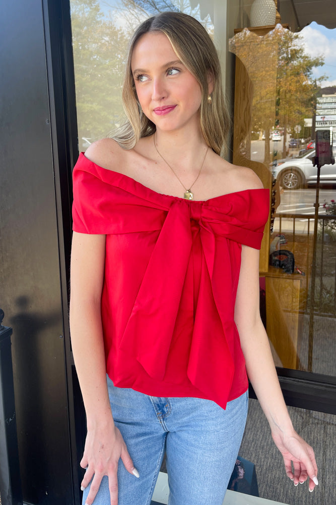 TCEC Red Bow Top