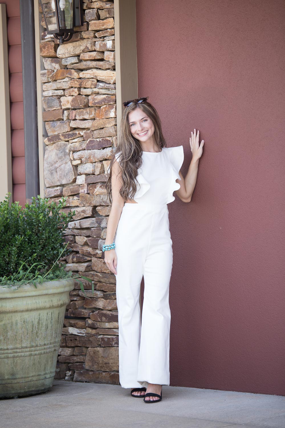 The It Girl Jumpsuit-White